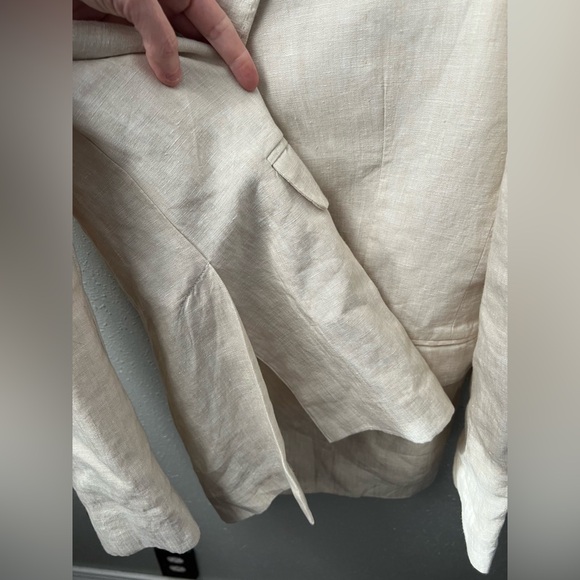 New Club Room Men’s Linen Blazer in Natural Khaki Size Large - Picture 11 of 12